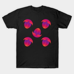 Sunset Trilobite Pattern T-Shirt